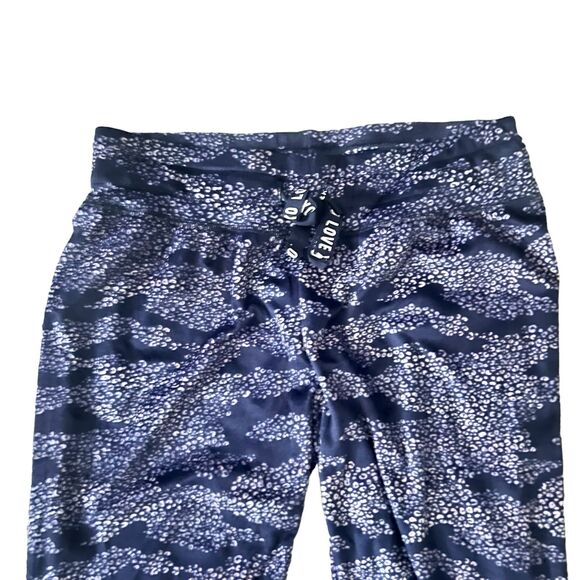 XOXO Leopard/Cheetah print Velvet sleep leggings Small - Picture 2 of 5